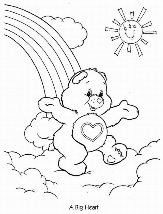 Coloriage Bisounours gratuit à imprimer