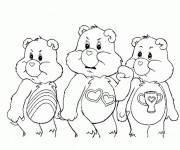 Coloriage Bisounours en col&egrave;re