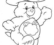 Coloriage Care Bear Cowboy