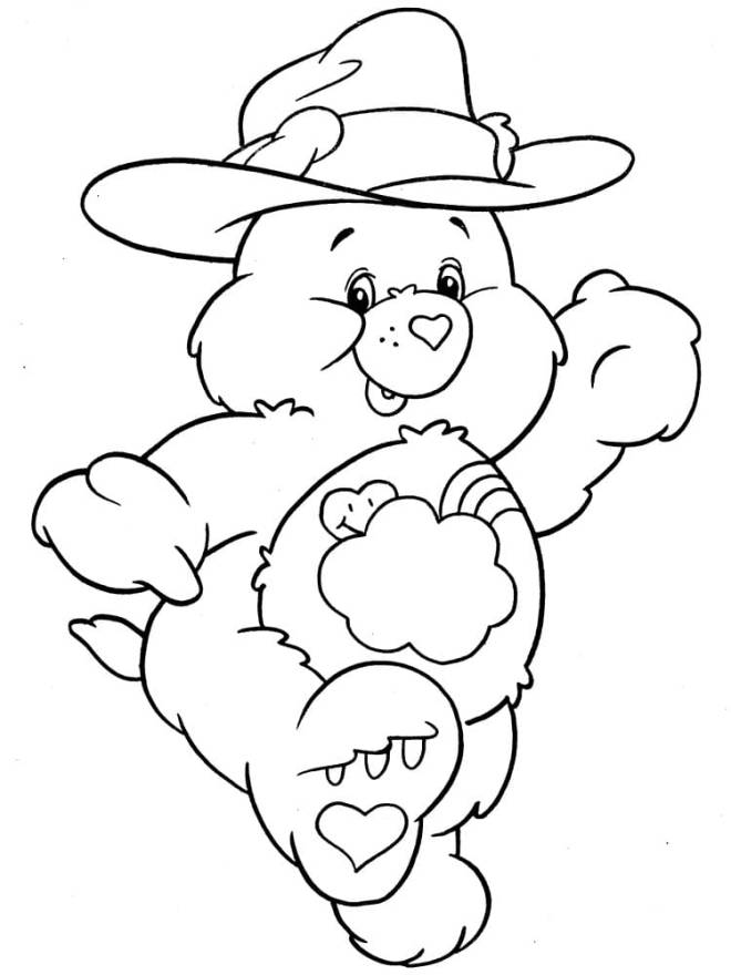 Coloriage et dessins gratuits Care Bear Cowboy à imprimer