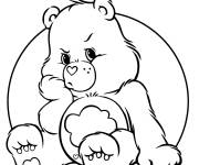 Coloriage Un Bisounours se sent grognon