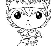 Coloriage Asta kawaii de Black Clover