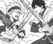 Coloriage Asta Vs son ennemie