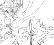 Coloriage Black Clover au crayon
