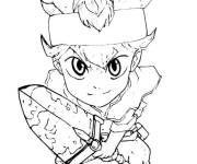 Coloriage Black Clover chibi
