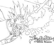 Coloriage D&eacute;mon Asta de Black Clover
