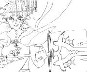 Coloriage D&eacute;mon Black Clover