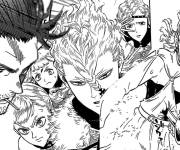 Coloriage Equipe des sorciers de Black Clover
