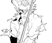 Coloriage Fusion Asta en d&eacute;mon