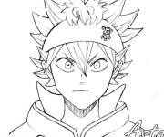 Coloriage H&eacute;ros Black Clover
