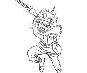 Coloriage L'attaque d'Asta