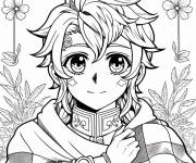Coloriage Le beau Asta de Black Clover