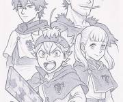 Coloriage Les meilleures figures de l'anime Black Clover