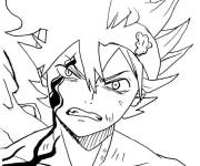 Coloriage et dessins gratuit Personnage de Black Clover en col&egrave;re à imprimer