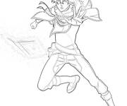 Coloriage et dessins gratuit Yuno au combat à imprimer