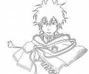 Coloriage Yuno de Black Clover anime