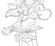 Coloriage Yuno Grinberryall de Black Clover