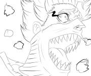 Coloriage et dessins gratuit Zora en col&egrave;re de Black Clover à imprimer
