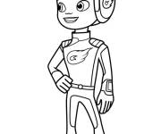 Coloriage Aj facile pour enfants