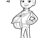 Coloriage AJ Pilote de Blaze dessin anim&eacute;