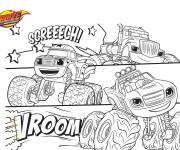 Coloriage Blaze et les Monster Machines pour enfants