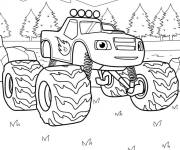 Coloriage Blaze et les monster machines s&eacute;rie anim&eacute;