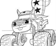 Coloriage Blaze et les Monster Machines v&eacute;hicule