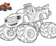 Coloriage Blaze et Les Monsters Machines en ligne