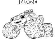 Coloriage Blaze, le Monster truck