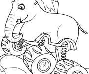 Coloriage Bump Monster Machine