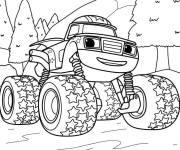 Coloriage Darington de dessin anim&eacute; blaze et les monster machines