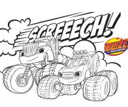 Coloriage Dessin anim&eacute; Blaze et les monsters machines de nickelodeon