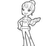 Coloriage Gabby la m&eacute;canicienne
