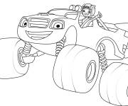 Coloriage et dessins gratuit La victoire de Blaze et pilote Aj à imprimer