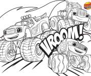 Coloriage Les camions de Blaze et les Monsters Machines