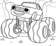 Coloriage Monster machine Pickle dans la compagne