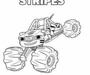Coloriage Voiture Stripes de blaze et les Monsters machines