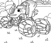 Coloriage Zeg en dinosaure Machine Monster