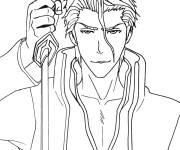 Coloriage Aizen de Bleach