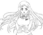 Coloriage Belle Orihime Inoue