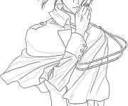 Coloriage Bleach illustration imprimable