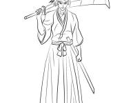 Coloriage Bleach Renji Abarai