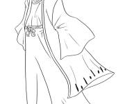 Coloriage Byakuya Kuchiki corps entier