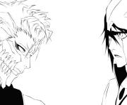 Coloriage Confrontation dans Bleach