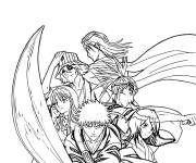 Coloriage Equipe des guerri&egrave;res de la manga Bleach