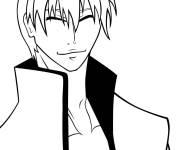 Coloriage Gin Ichimaru en mode &eacute;l&eacute;gant