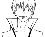 Coloriage Gin Ichimaru en souriant