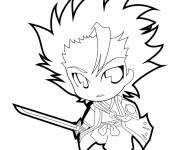 Coloriage Hitsugaya Toushiro de Bleach chibi