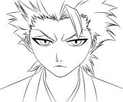 Coloriage Hitsugaya Toushiro en col&egrave;re