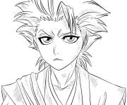 Coloriage Hitsugaya Toushiro ennui&eacute;